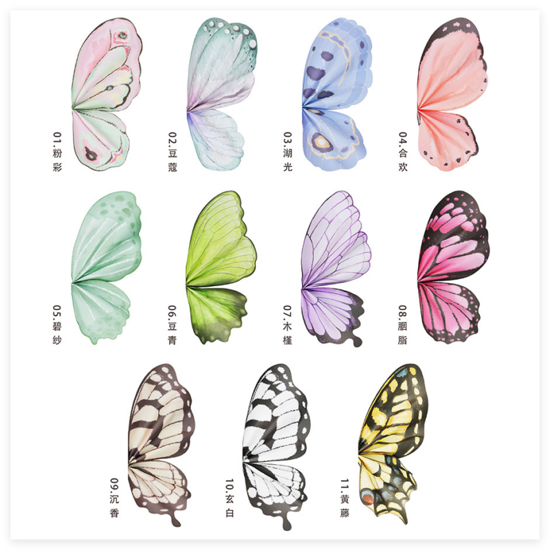 Butterfly-shaped wrapping paper