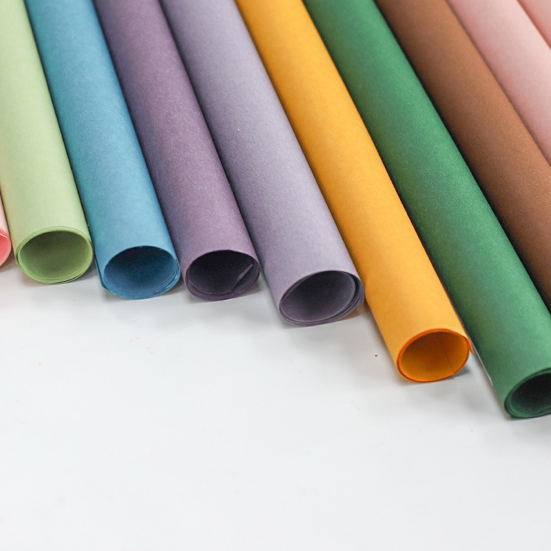 Monochromatic Korean-Style Floral Wrapping Paper