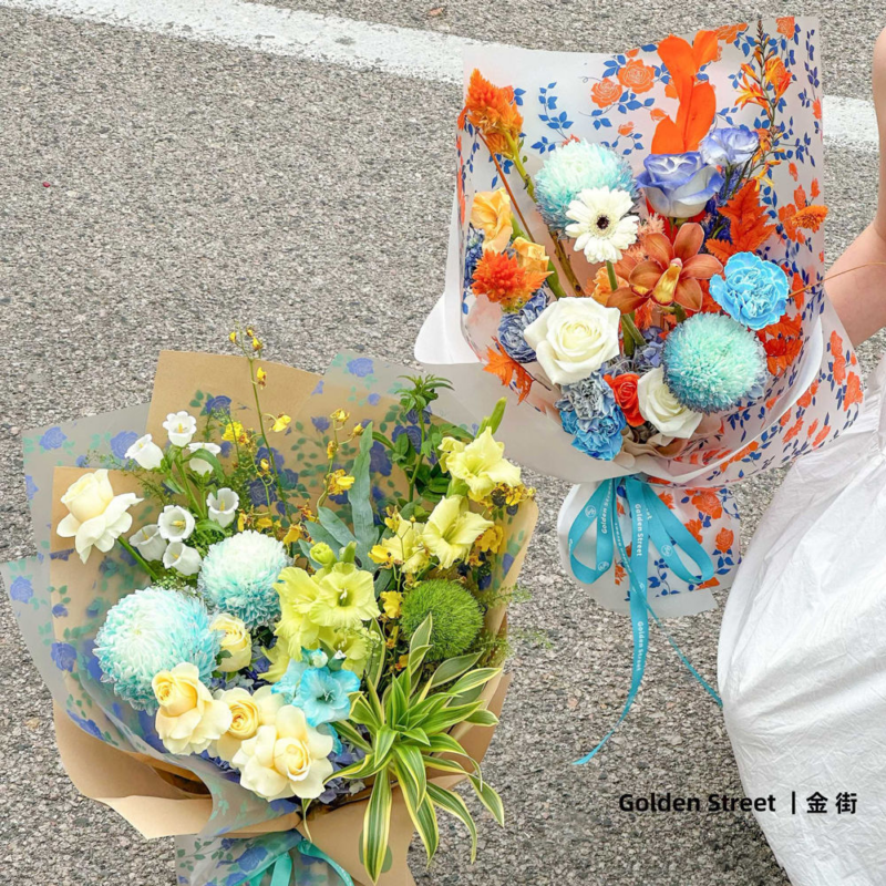 Roes Floral Gift Wrapping PaperSize: 57*57 cm ± 1 cm Quantity: 20 sheets/pack Waterproof