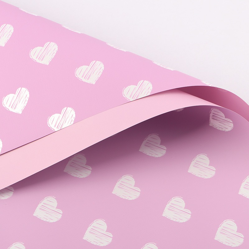 微信图片_20260408120151_7646_1 Cute Little Heart Flower Bouquet Wrapping Paper