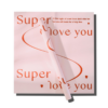 Super Heart-Themed Floral Wrapping Paper