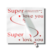 Super Heart-Themed Floral Wrapping Paper