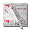 Super Heart-Themed Floral Wrapping Paper