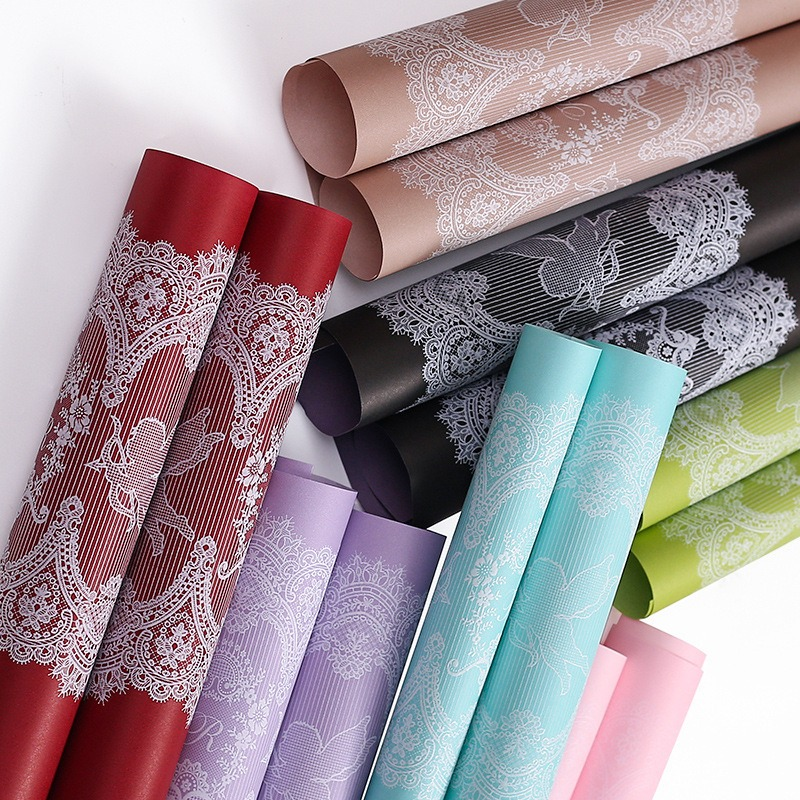 Classic Lace Floral Wrapping Paper