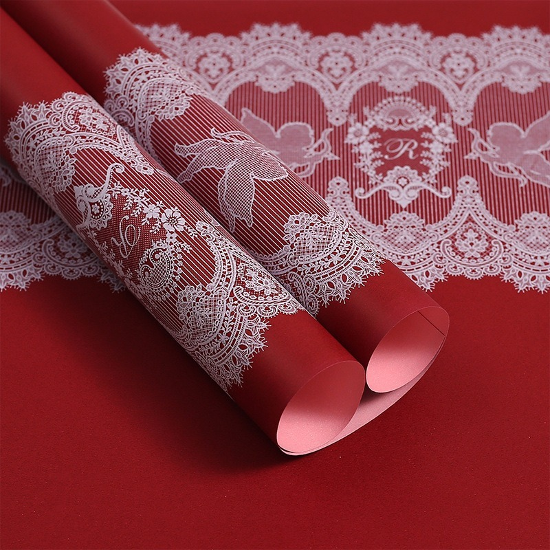 Classic Lace Floral Wrapping Paper