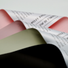 Newspaper-Style Floral Wrapping Paper