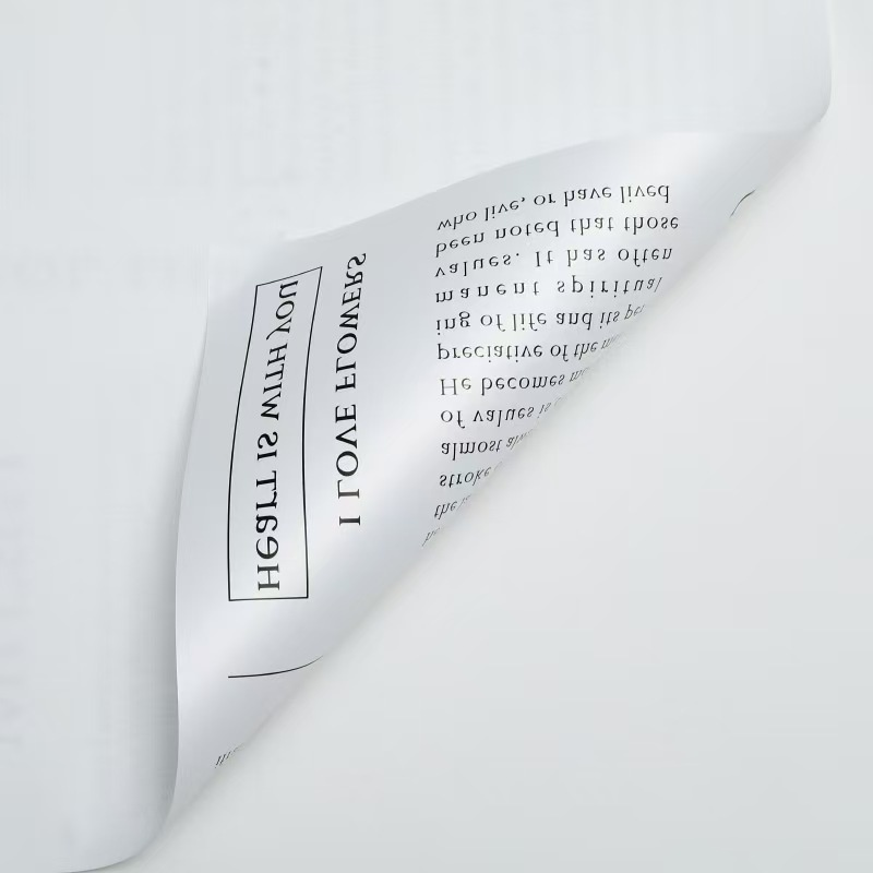 Newspaper-Style Floral Wrapping Paper