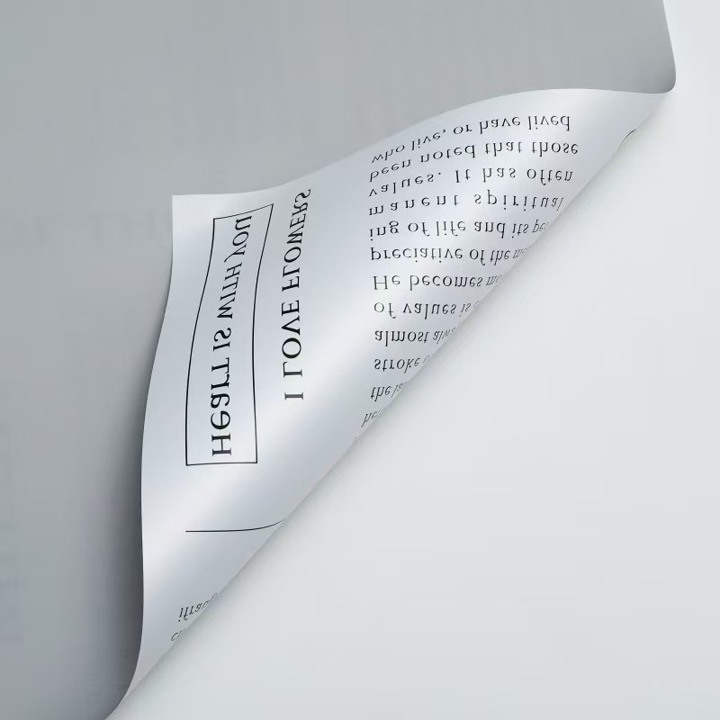 Newspaper-Style Floral Wrapping Paper
