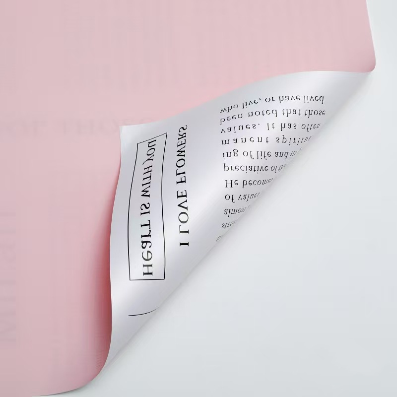 Newspaper-Style Floral Wrapping Paper