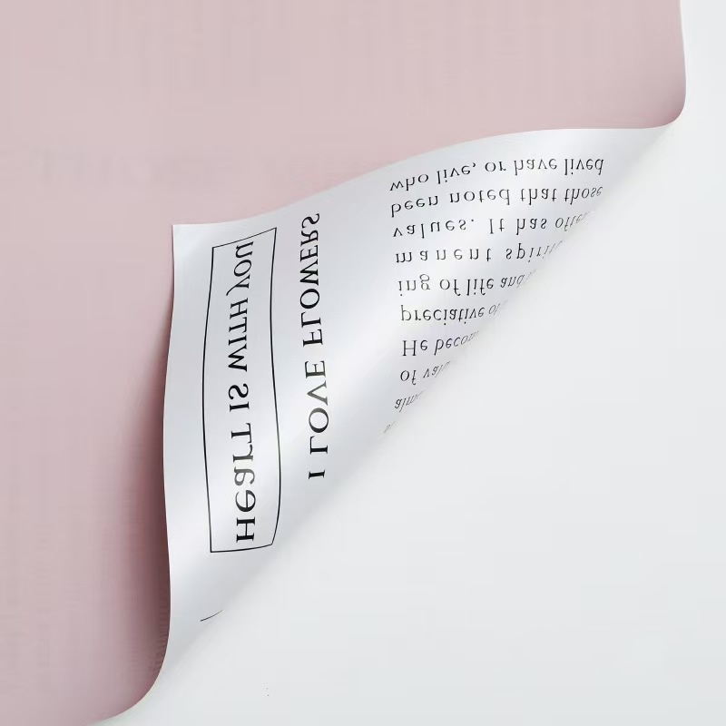 Newspaper-Style Floral Wrapping Paper