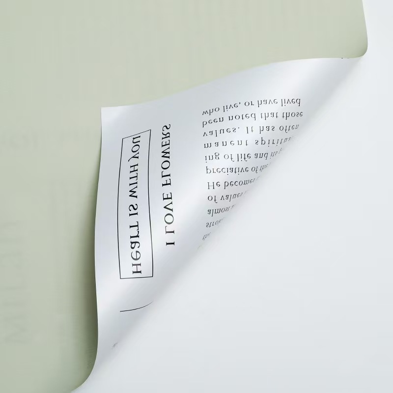 Newspaper-Style Floral Wrapping Paper