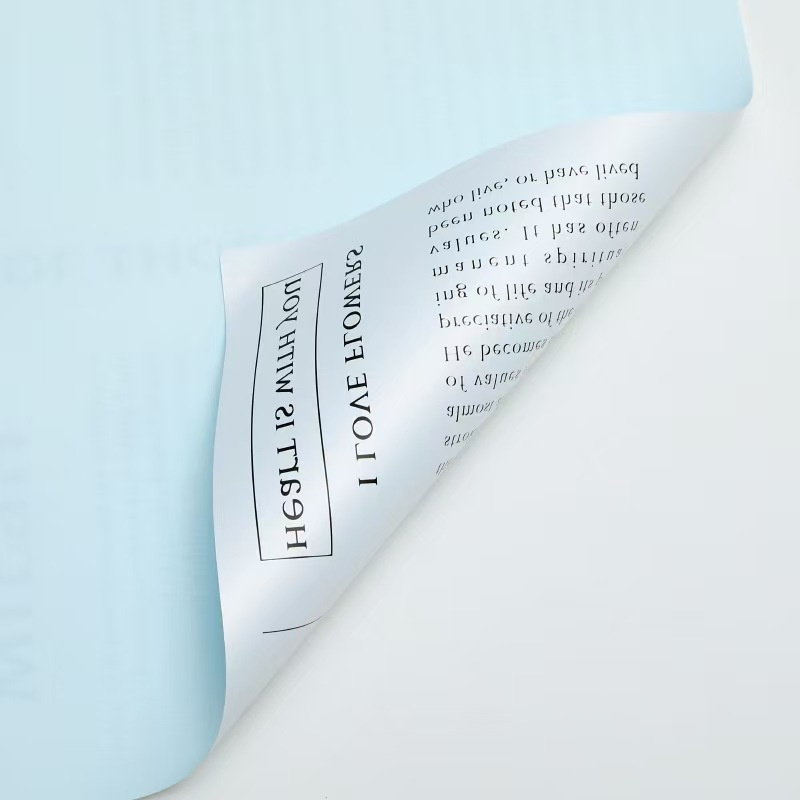 Newspaper-Style Floral Wrapping Paper