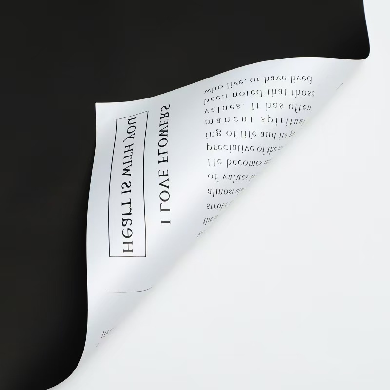 Newspaper-Style Floral Wrapping Paper