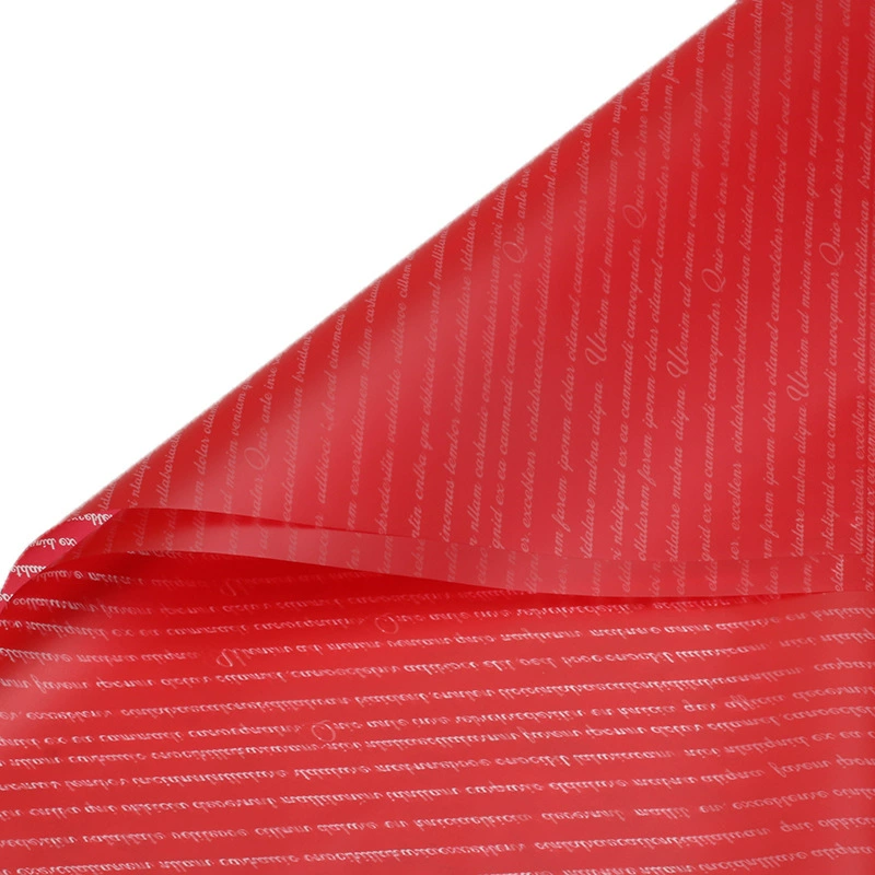 Small English Text Korean-Style Plain Paper Flower Wrapping Paper