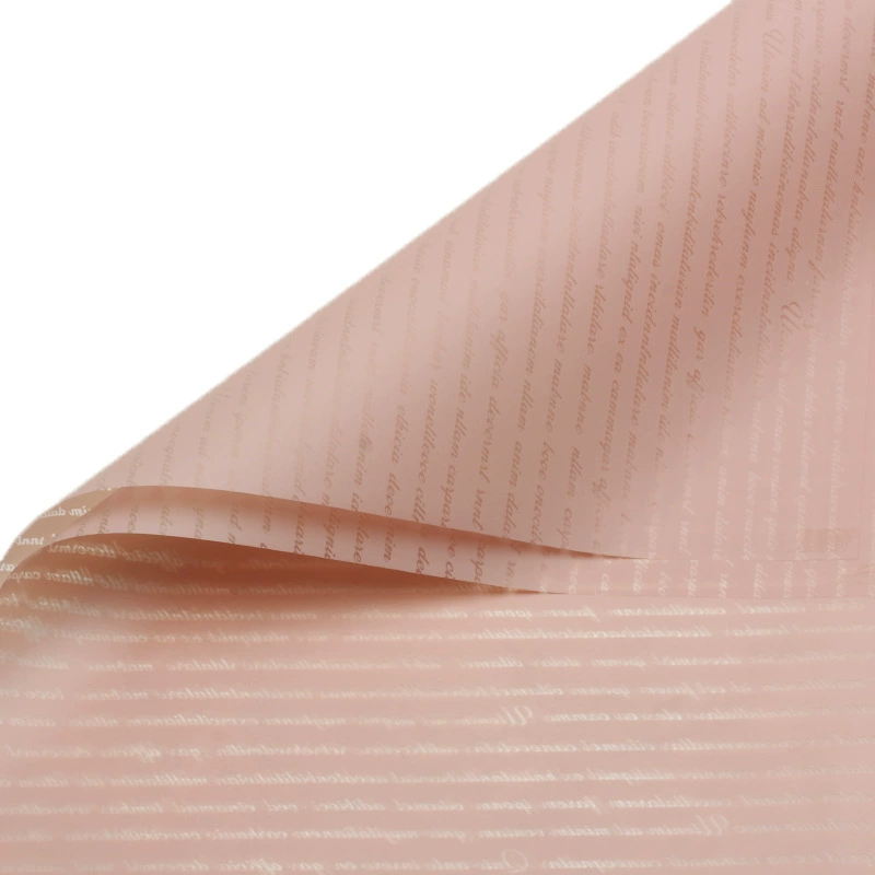 Small English Text Korean-Style Plain Paper Flower Wrapping Paper