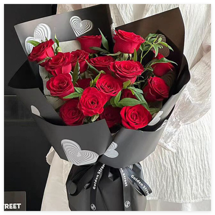 Crotty Loves: Bouquet Wrapping Paper