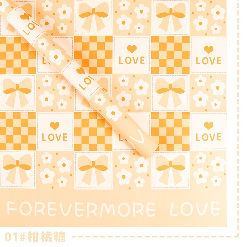 Sweetheart Couple Floral Wrapping Paper