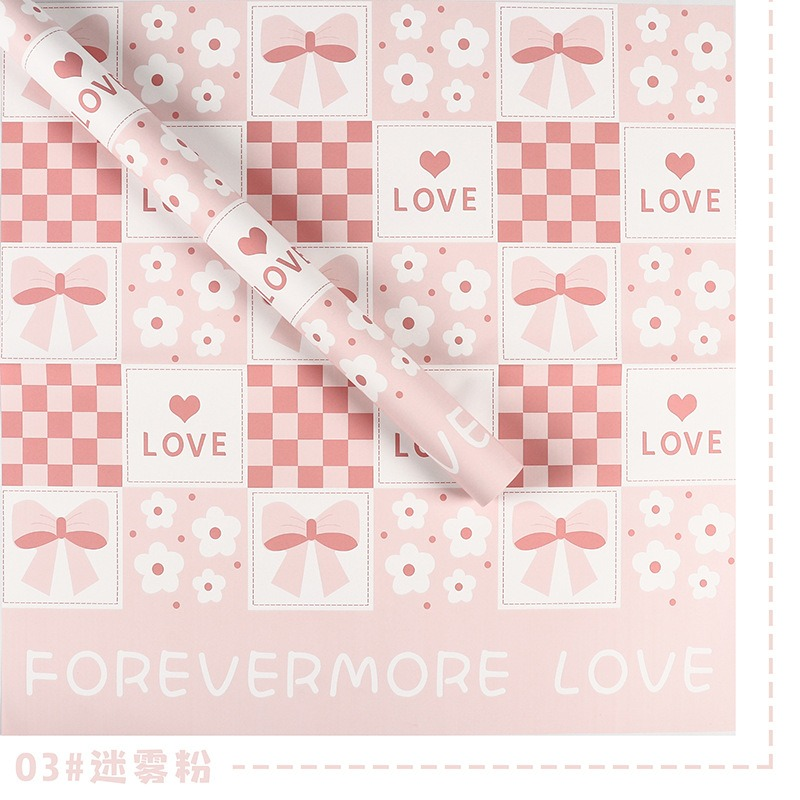 Sweetheart Couple Floral Wrapping Paper