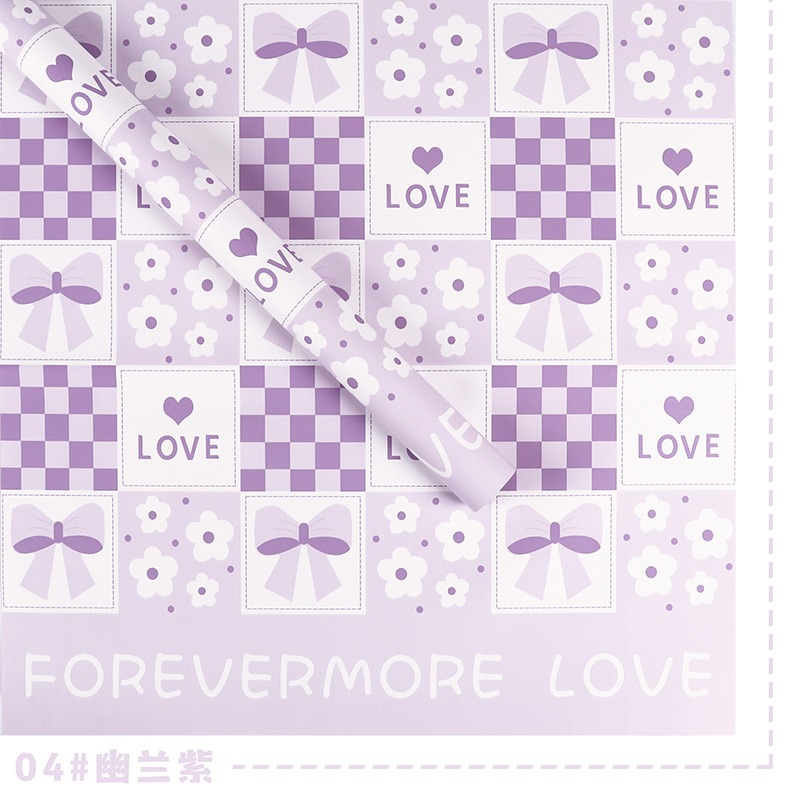 Sweetheart Couple Floral Wrapping Paper