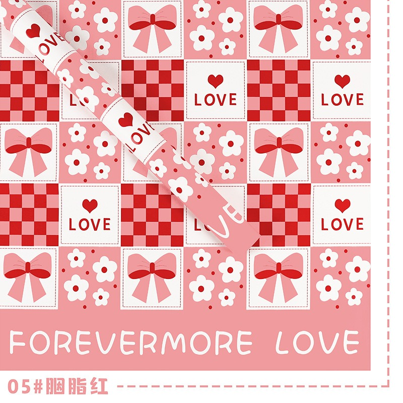 Sweetheart Couple Floral Wrapping Paper