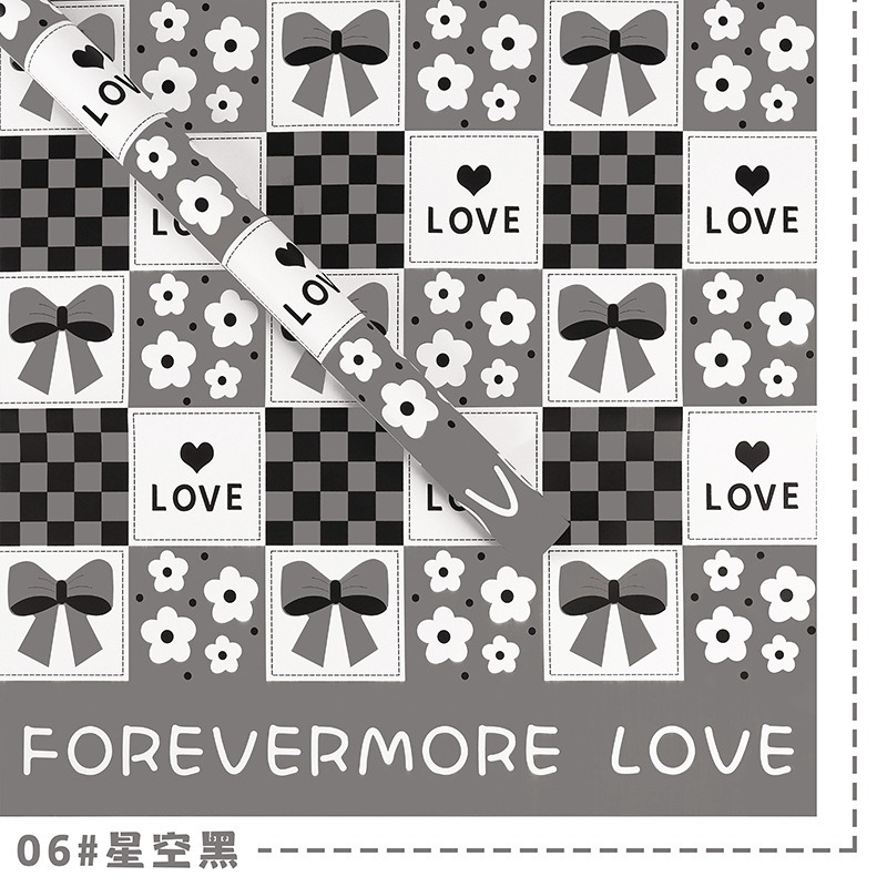 Sweetheart Couple Floral Wrapping Paper