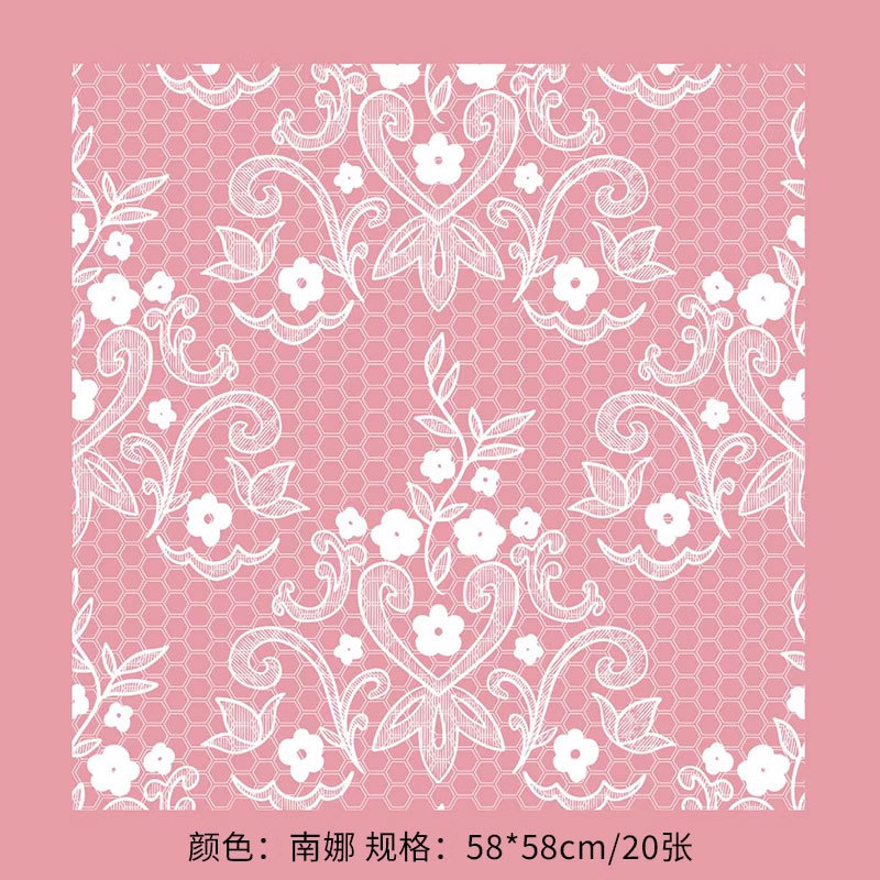 微信图片_20260408192836_7882_1 Lace Dreamy Snowflake Bouquet Wrapping Paper