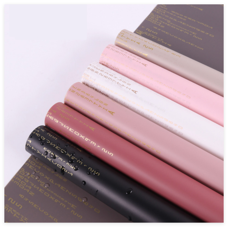 "Love Code" Floral Wrapping Paper