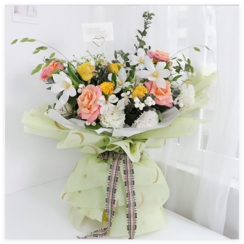 Moon Goddess Bouquet Wrapping Paper