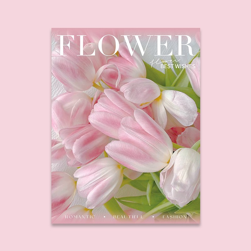 New Style Flower Wrapping Paper: Flexible Film with Double-Sided Waterproofing