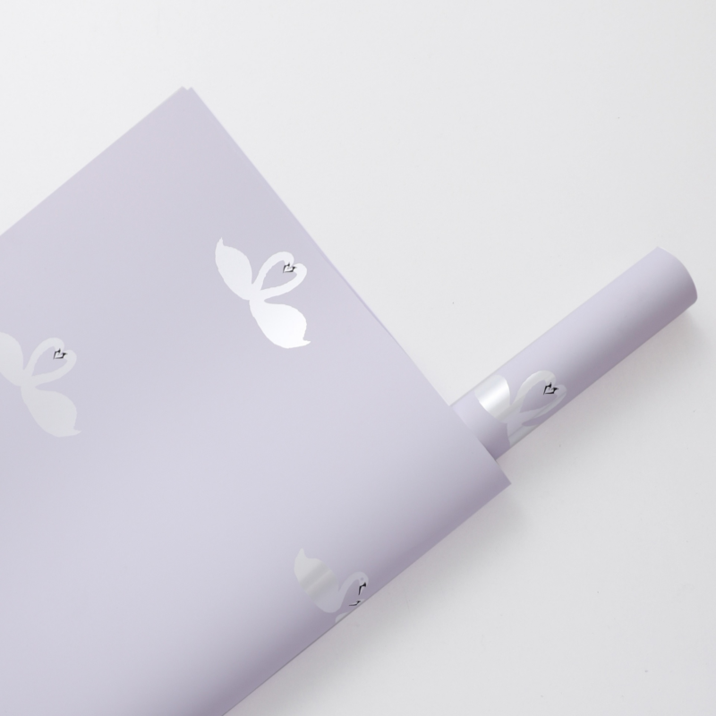 Swan Flower Wrapping Paper