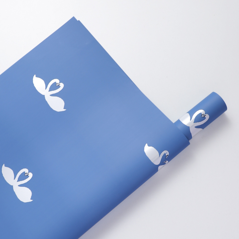Swan Flower Wrapping Paper