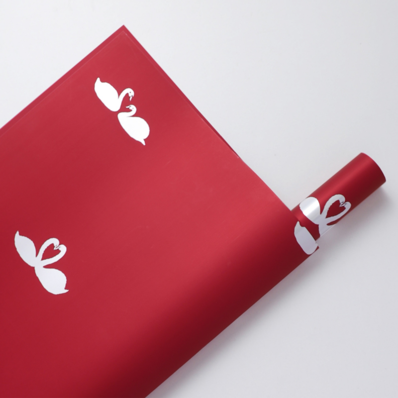 Swan Flower Wrapping Paper