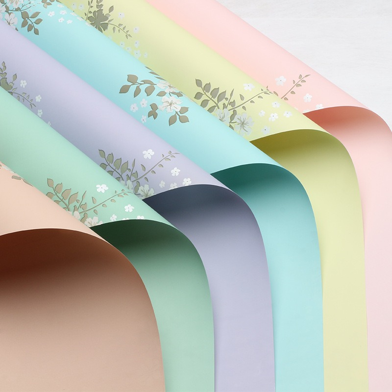 Wrapping paper covered in flowers
