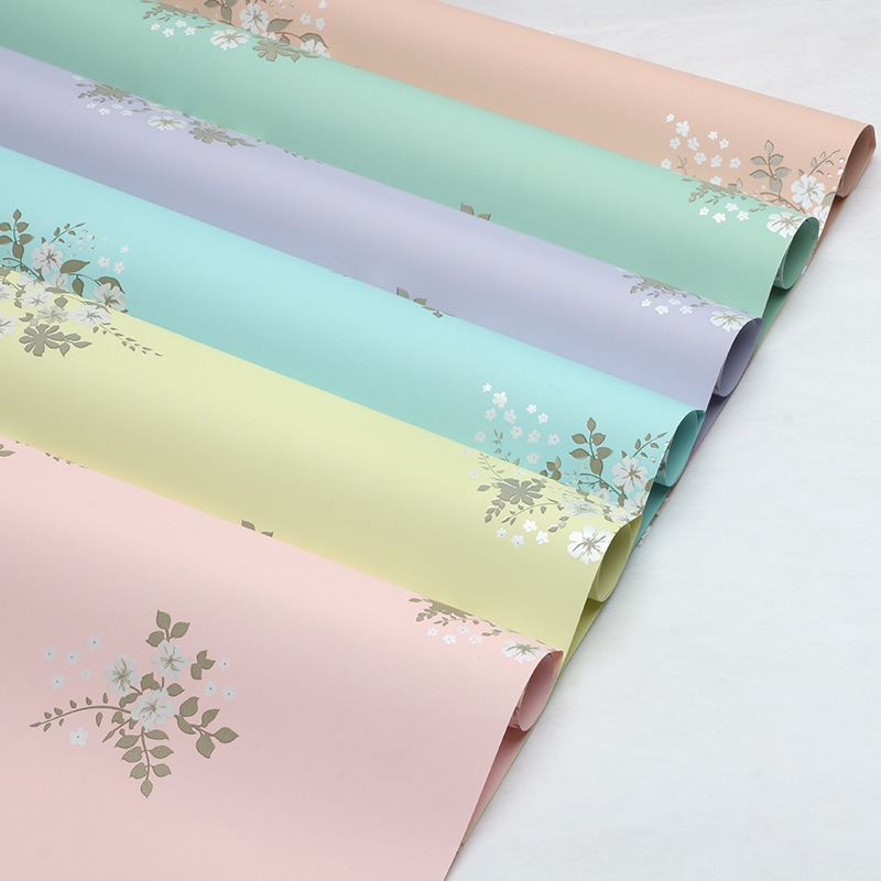 Wrapping paper covered in flowers