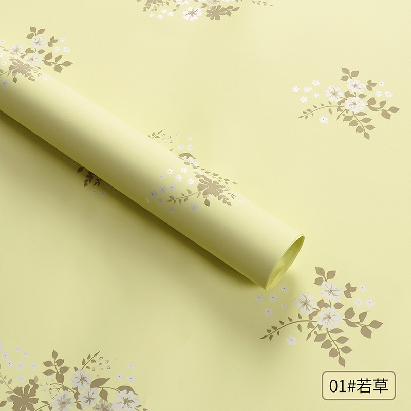Wrapping paper covered in flowers