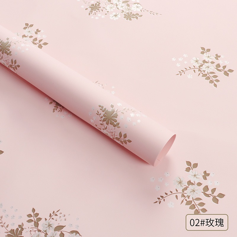 Wrapping paper covered in flowers