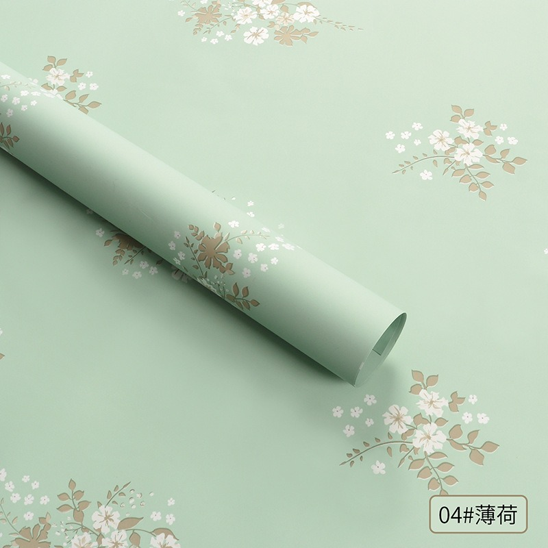 Wrapping paper covered in flowers