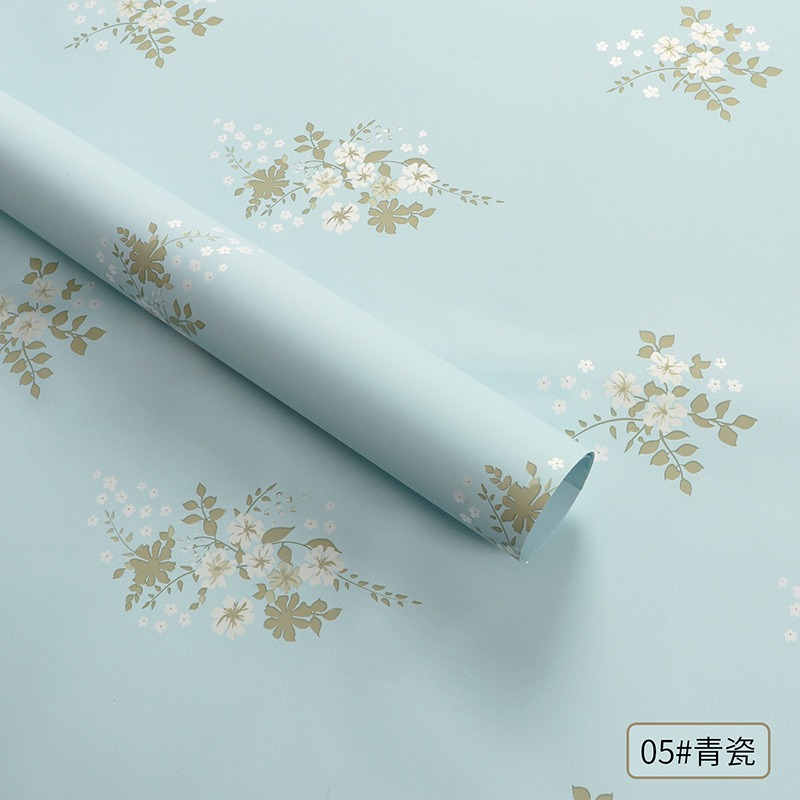 Wrapping paper covered in flowers