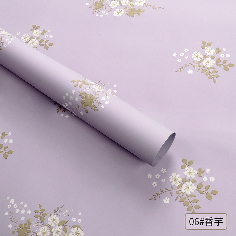 Wrapping paper covered in flowers