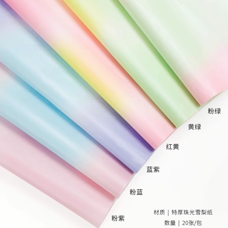Gradient Sydney Bouquet Wrapping Paper