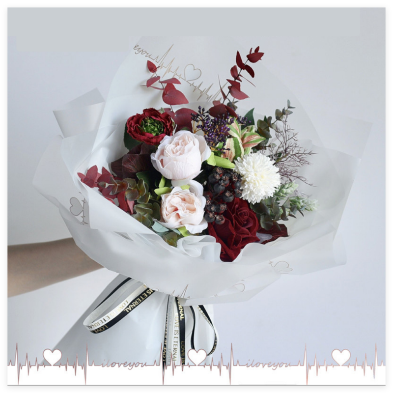 微信图片_20260410111854_8119_1 Heartbeat Jelly Flower Bouquet Wrapping Paper