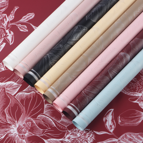 Magnolia Jelly Flower Bouquet Wrapping Paper