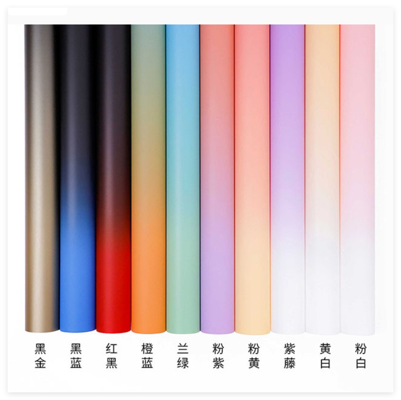 Minimalist Gradient Floral Wrapping Paper