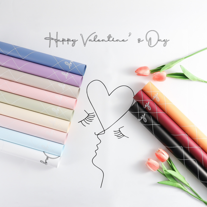 "Happy Every Day" Floral Wrapping Paper