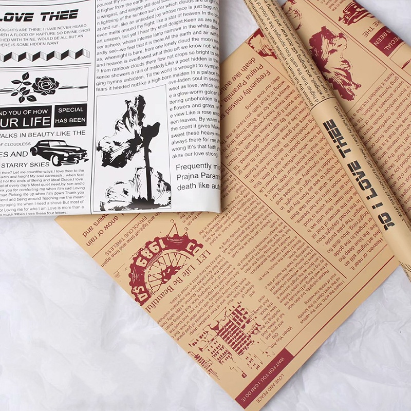 Cartier News Floral Wrapping Paper