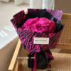 Zebra-Print Floral Wrapping Paper