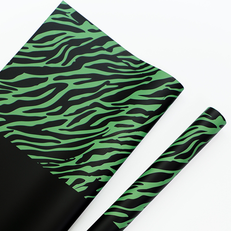 Zebra-Print Floral Wrapping Paper