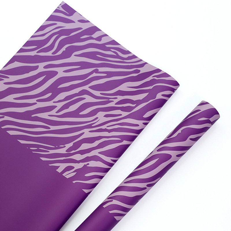 Zebra-Print Floral Wrapping Paper