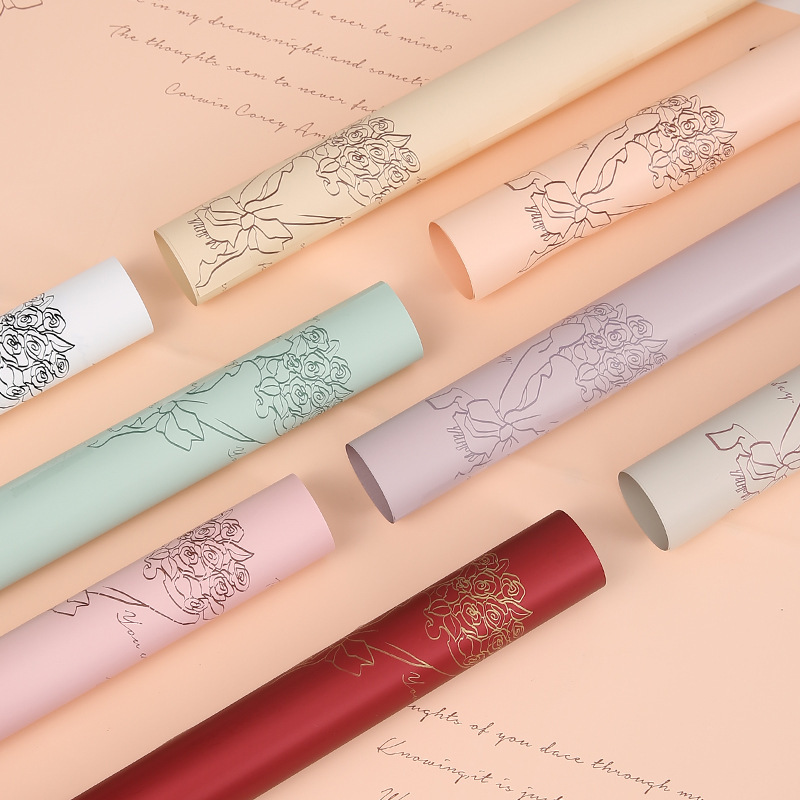 French Romantic Bouquet Wrapping Paper