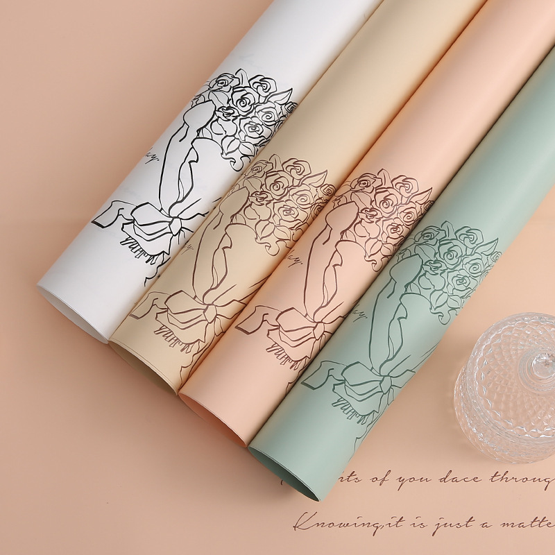 French Romantic Bouquet Wrapping Paper